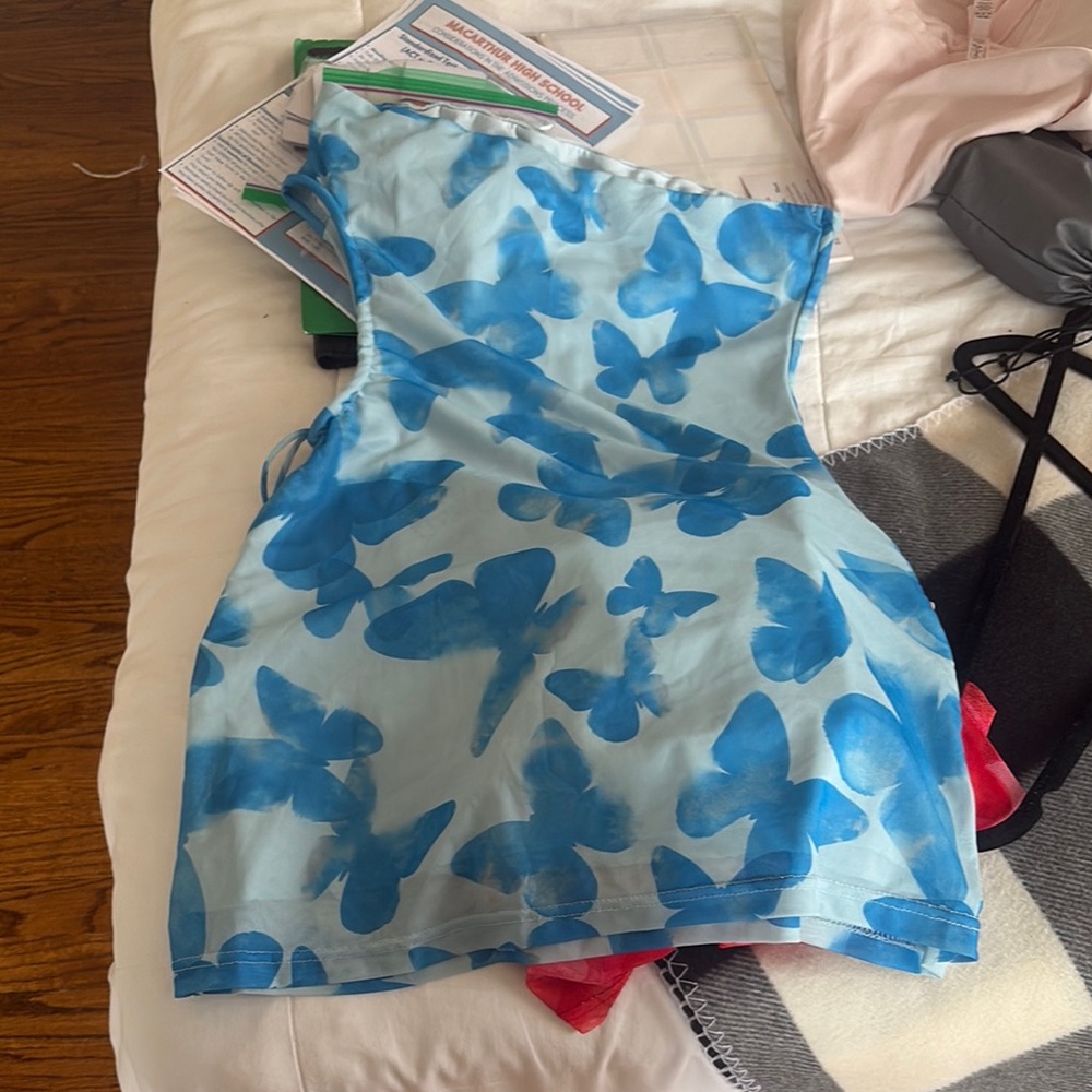Blue Butterfly Dress